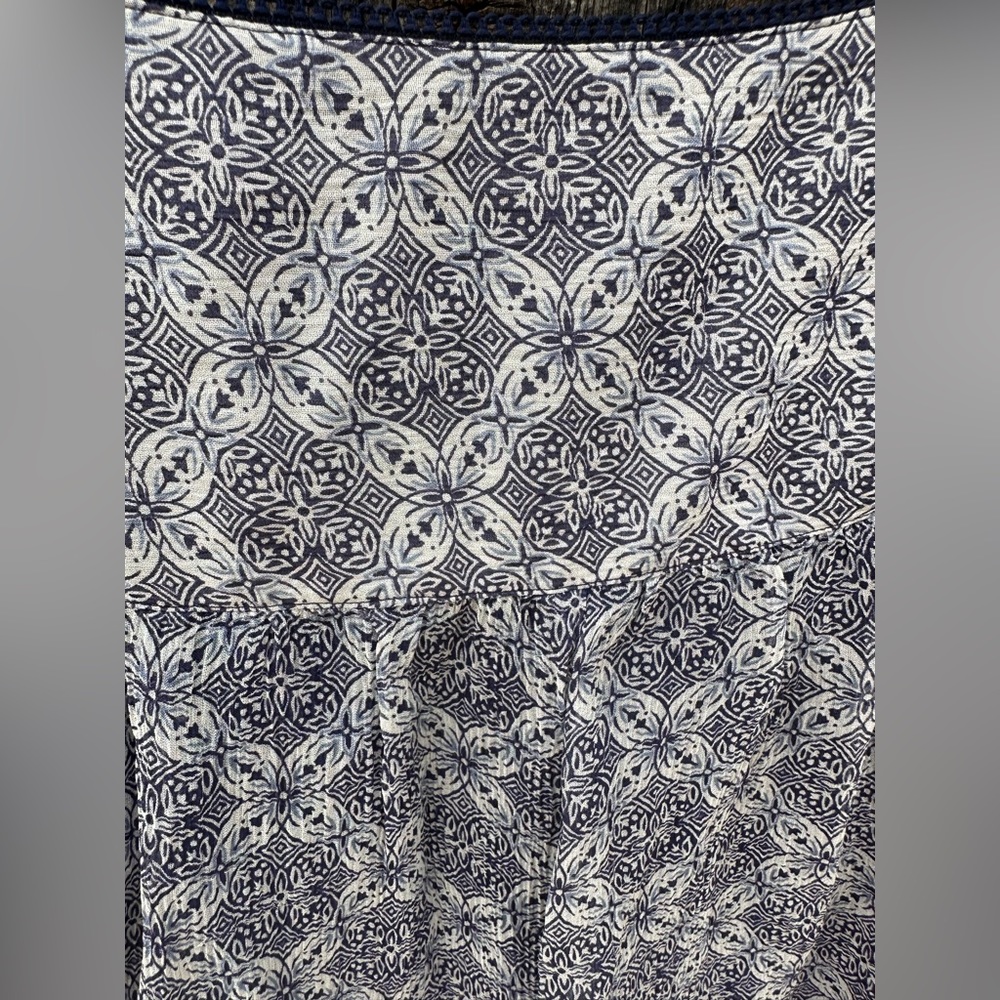 Pendleton Blue & White Floral Skirt - Picture 4 of 7